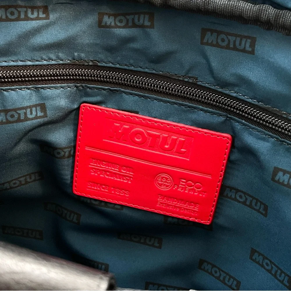MOTUL Leather Laptop Bag Black NEW